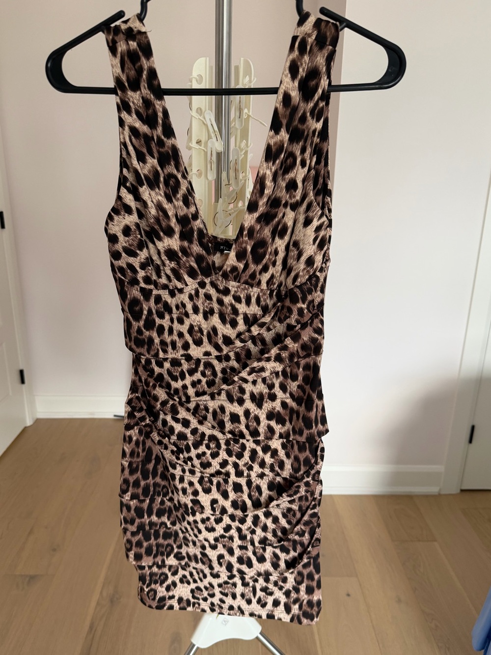 Nikibiki Leopard Print Sleeveless Dress - Brown & Black